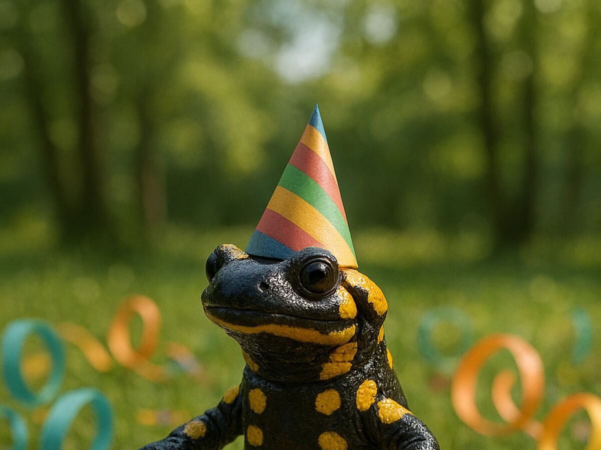 Fastnachts-Salamander – Symbol für den Naturschutz in Breckenheim